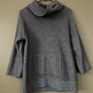 J. Crew cowlneck sweater with front pocket, medium, great condition